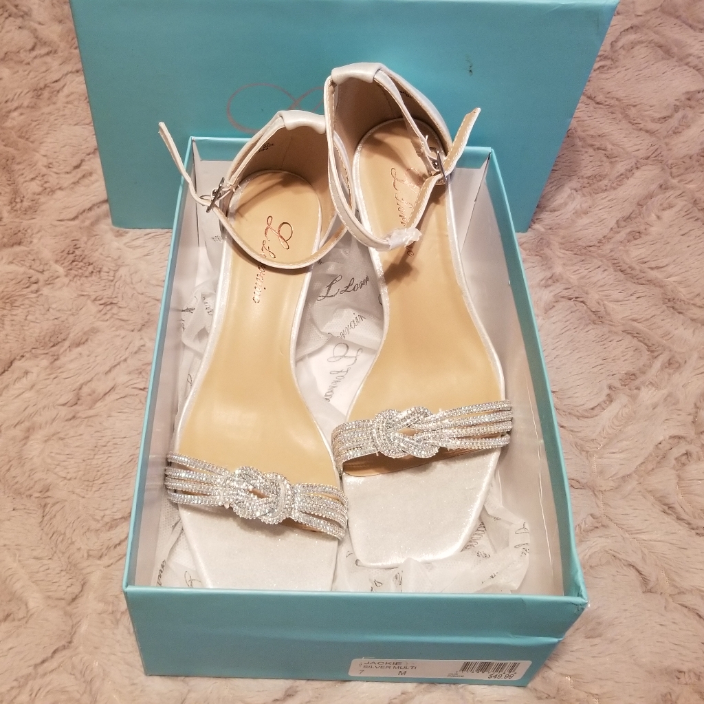 Brand New Silver Wedges 7